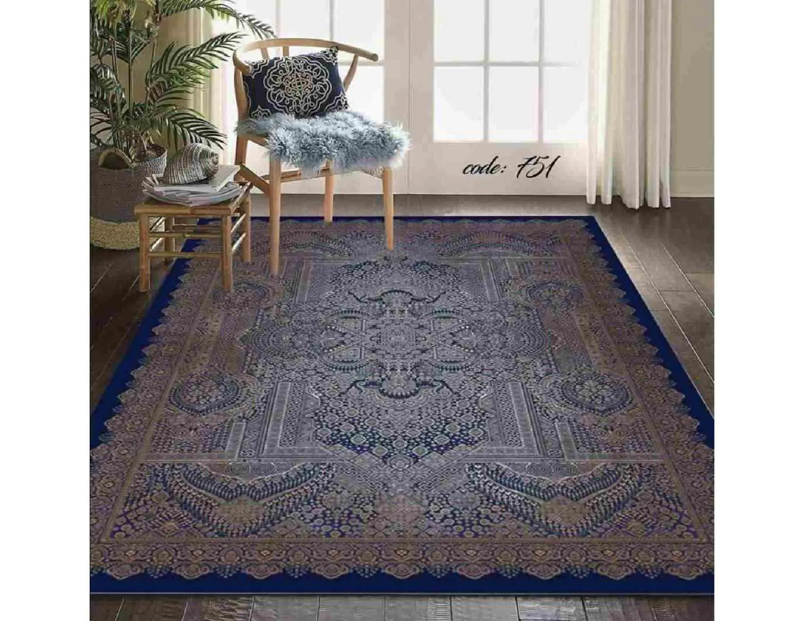 روفرشی کشدار مخمل شانل کد A751 - 1