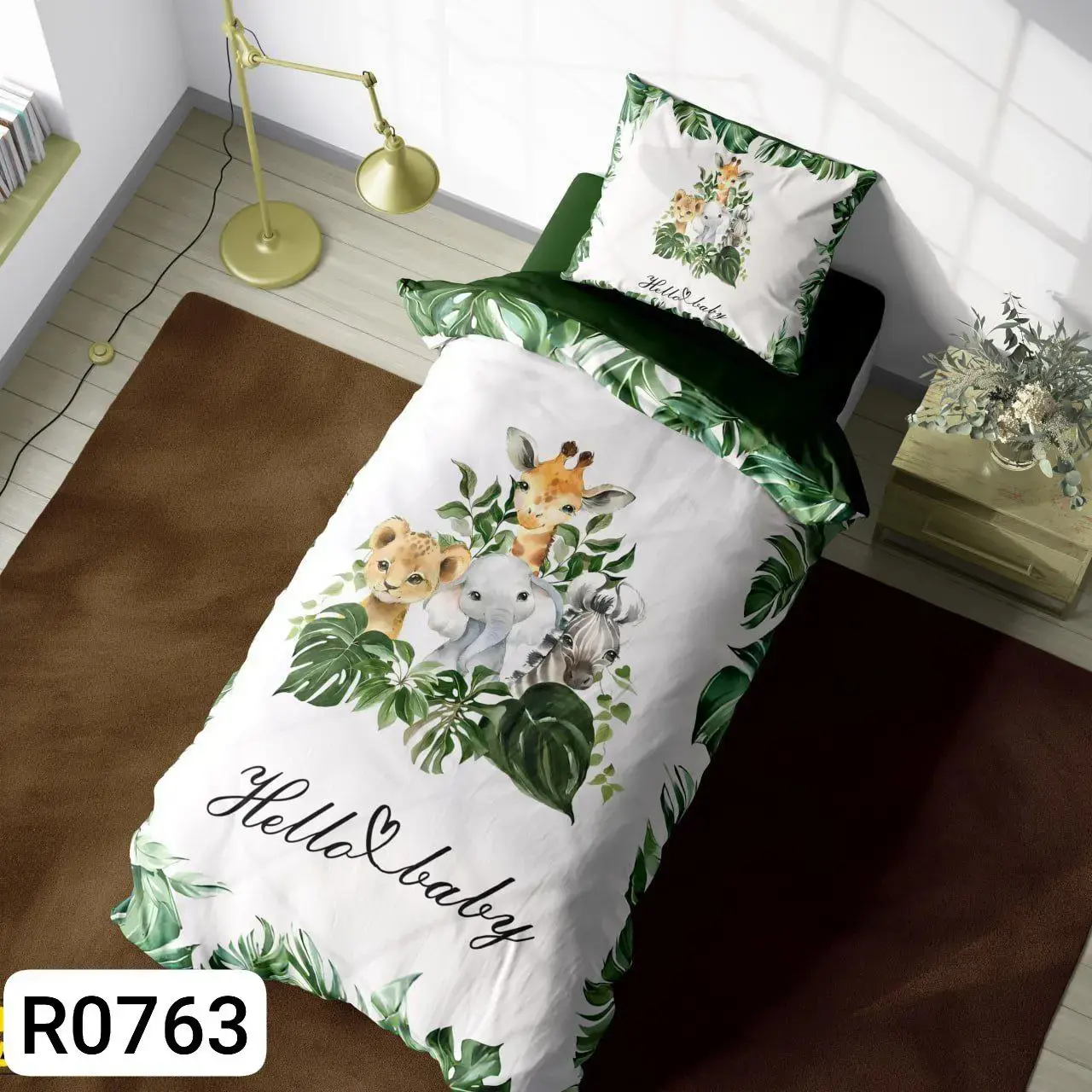 ست رو تختی حیوانات کد R0763 - 1