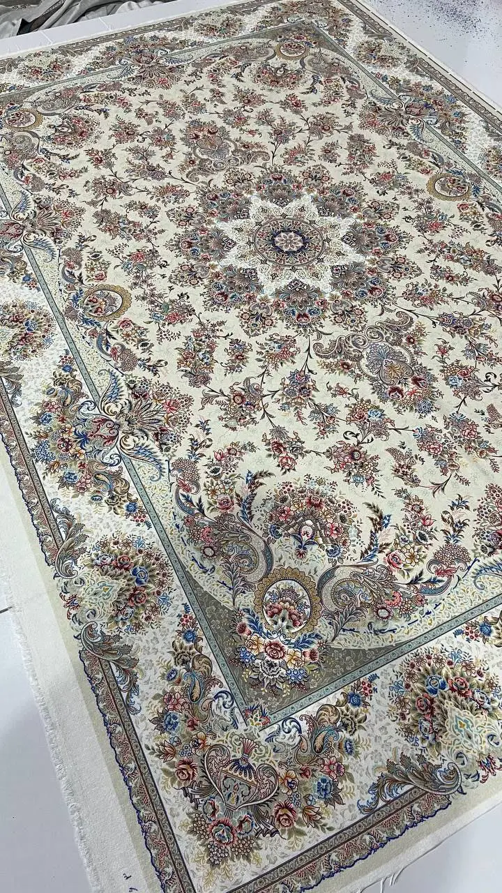 فرشینه ترمزدار و ریشه‌دار طرح نگین کد A581 - 1