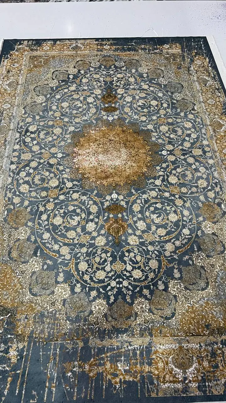 فرشینه ترمزدار و ریشه‌دار طرح ناهید کد A585 - 1