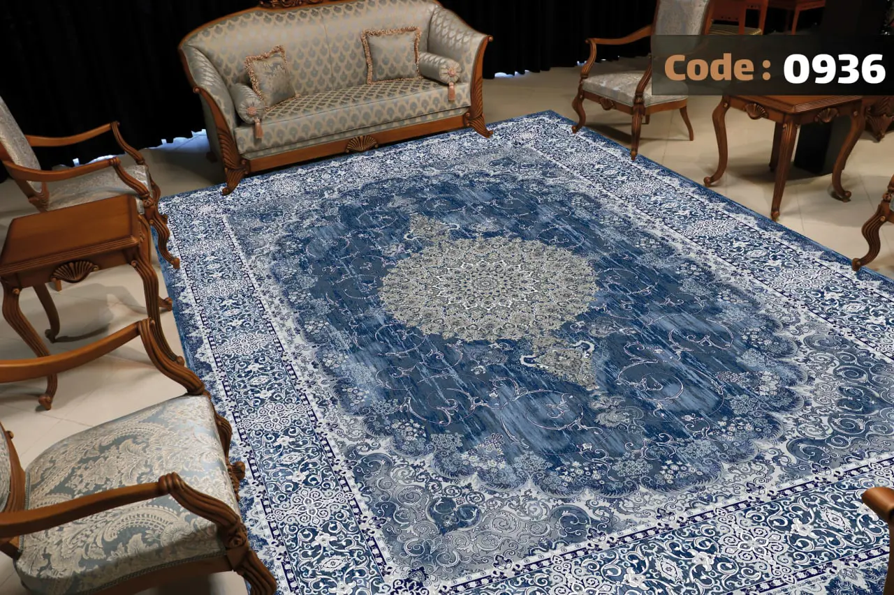 روفرشی کشدار رنگ آبی B0936 - 1