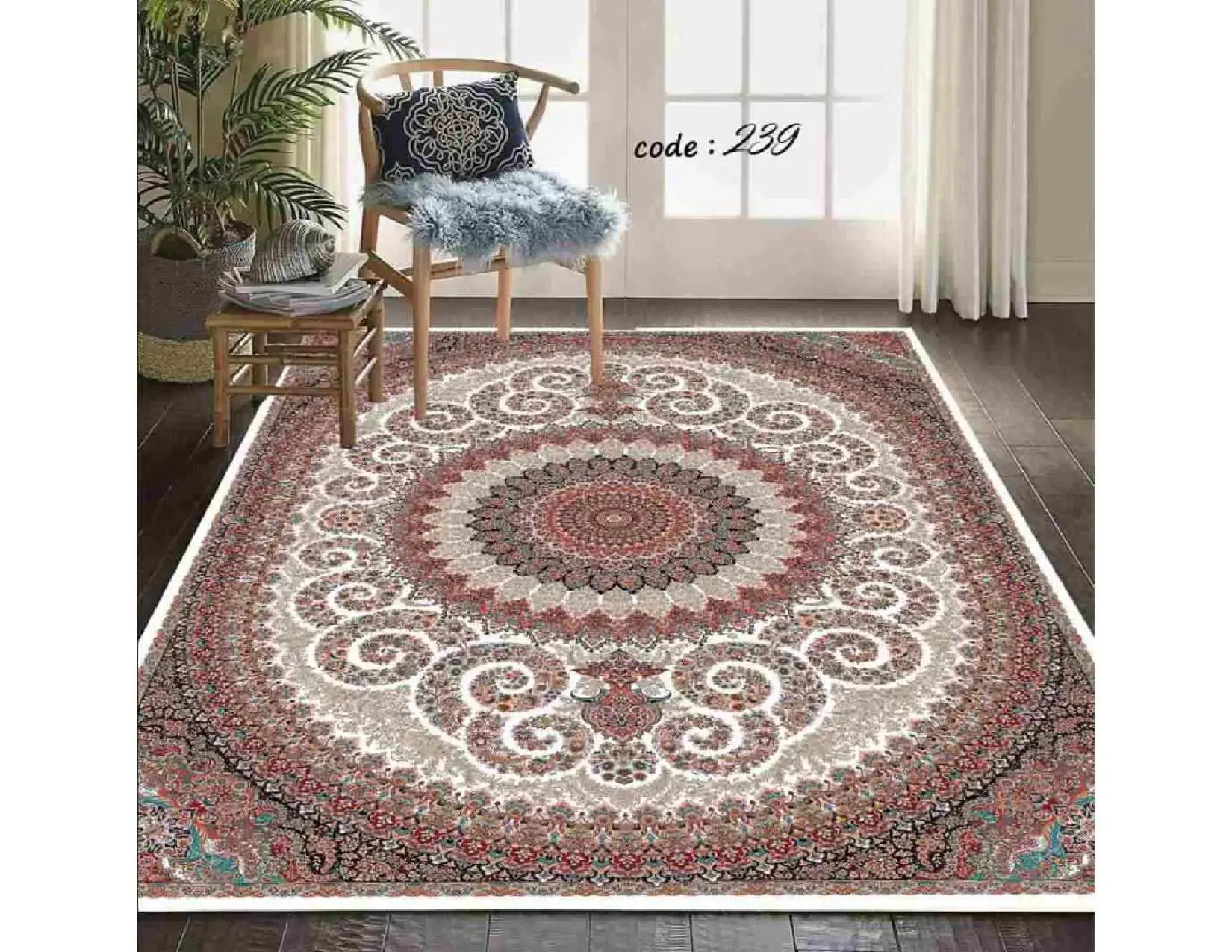 فرشینه ترمزدار و ریشه‌دار طرح آوا کد A239 - 1