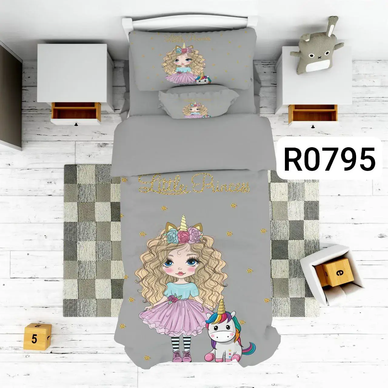 ست رو تختی تک شاخ کد R0795 - 1