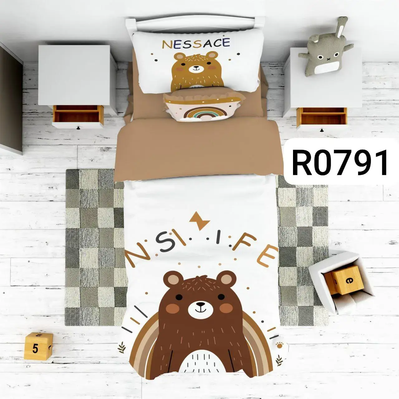 ست رو تختی خرس کد R0791 - 1