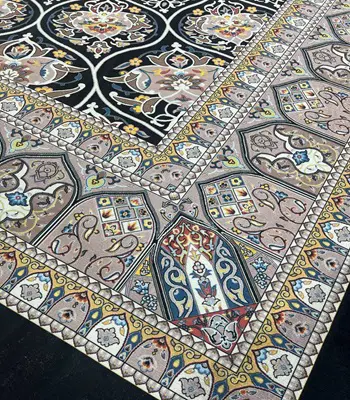 روفرشی کشدار مخمل شانل کد C648 - 1