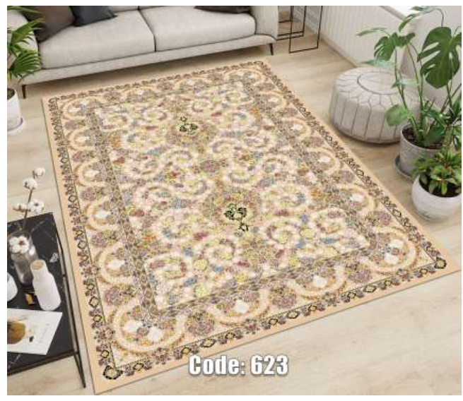 فرشینه ترمزدار و ریشه دار کد C623 - 1