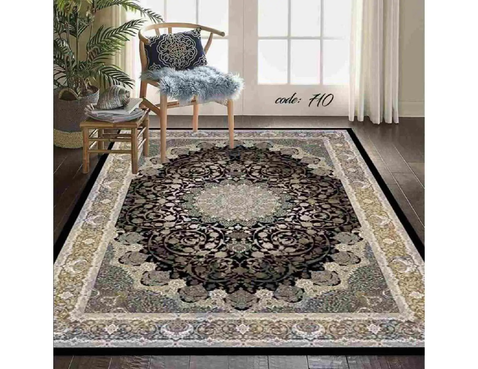 فرشینه ترمزدار و ریشه دار کد A710 - 1