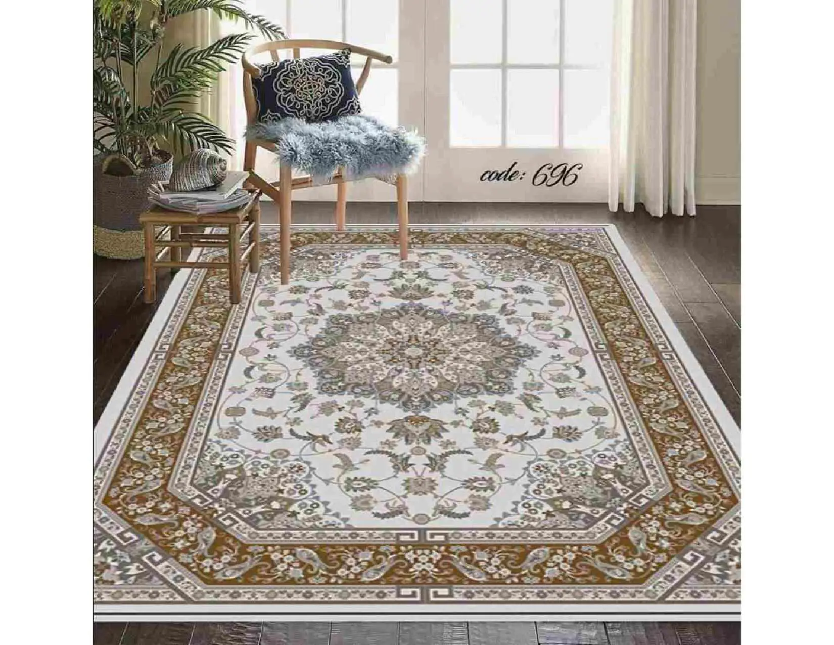 فرشینه ترمزدار و ریشه دار کد A696 - 1