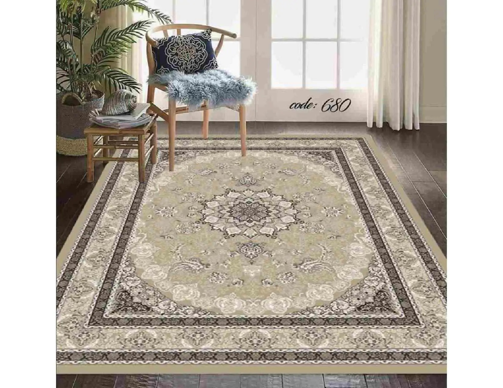 فرشینه ترمزدار و ریشه دار کد A680 - 1