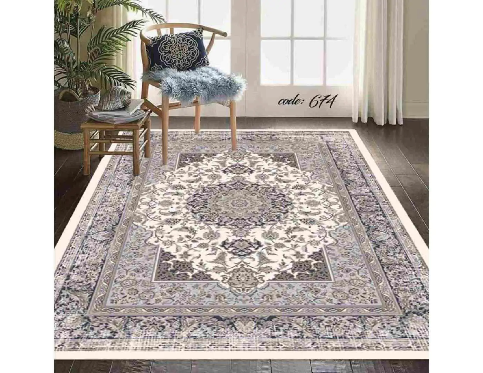 فرشینه ترمزدار و ریشه دار کد A674 - 1