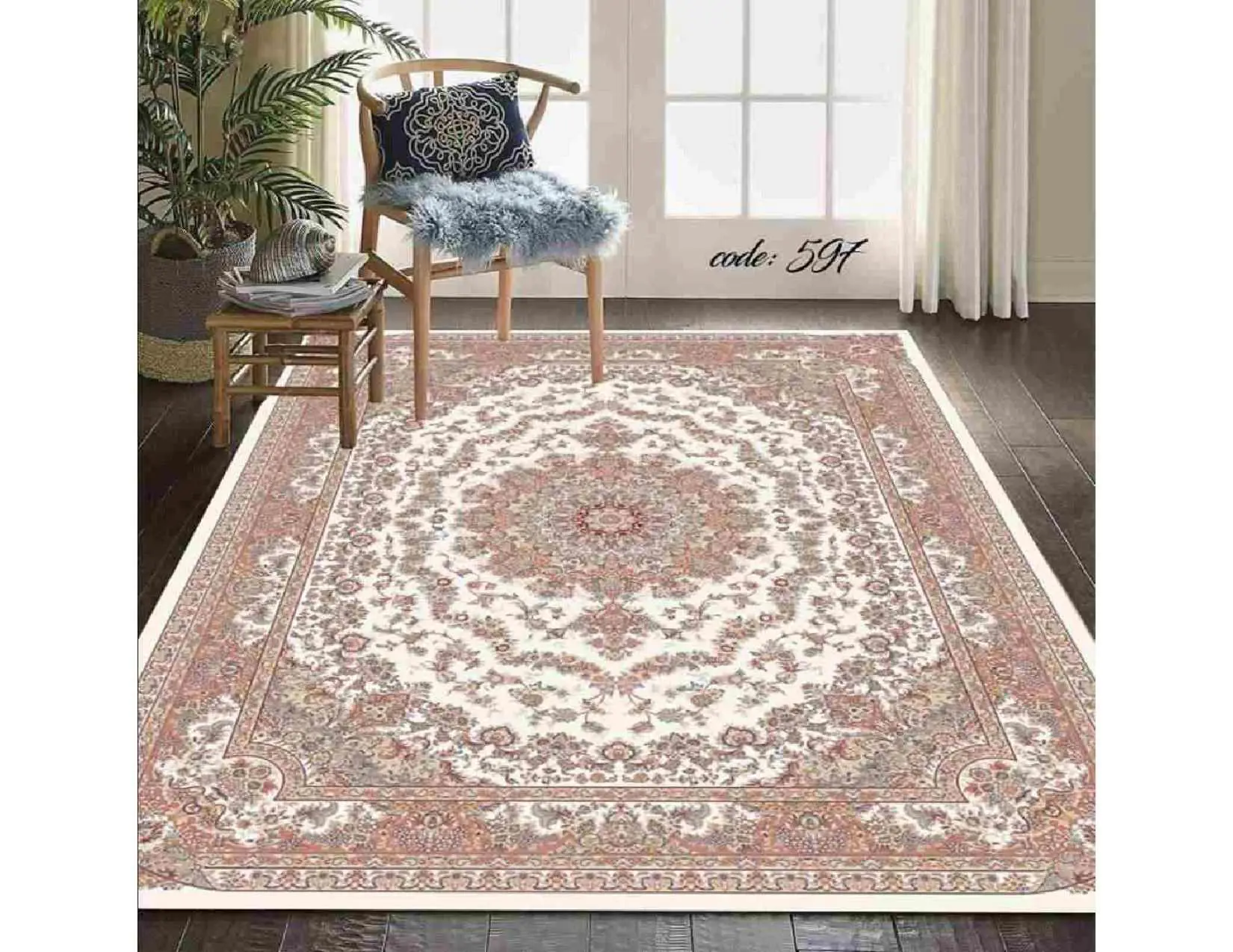فرشینه ترمزدار و ریشه دار کد A597 - 1