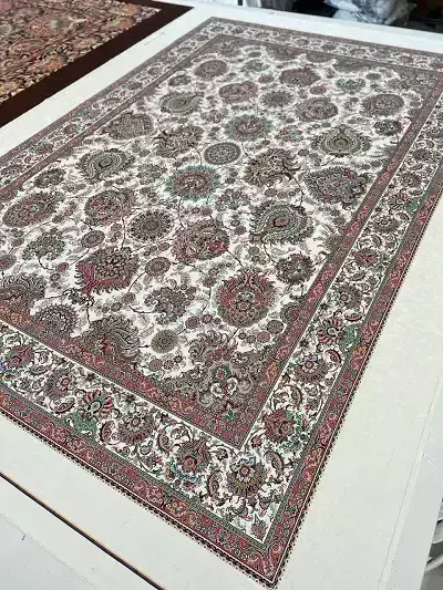 روفرشی کشدار کد A540 طرح گلدار - 1