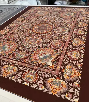 روفرشی کشدار مخمل شانل تراکم بالا (کاور فرش) کد A541 - 1