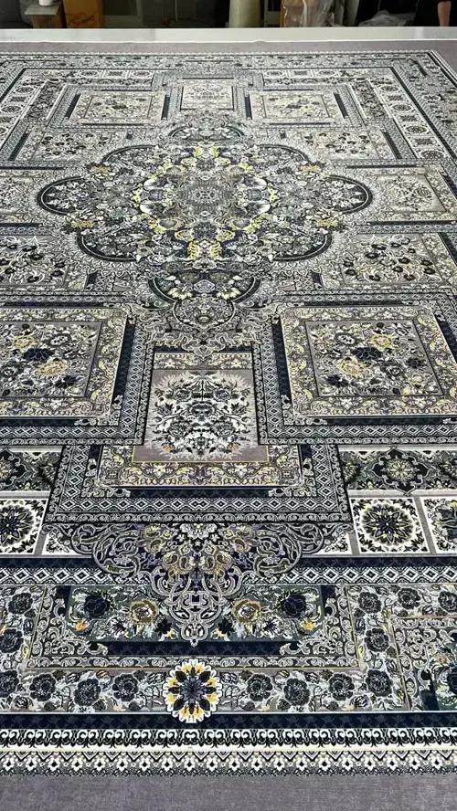 روفرشی کشدار مخمل شانل تراکم بالا (کاور فرش) کد A503 - 1