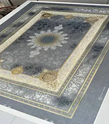 روفرشی کشدار مخمل شانل تراکم بالا (کاور فرش) کد A517 - 1
