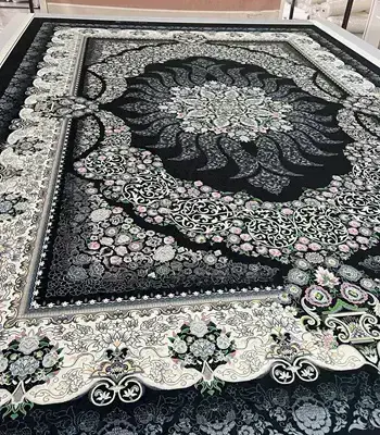 روفرشی کشدار مخمل شانل تراکم بالا (کاور فرش) کد A362 - 1