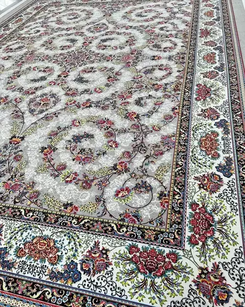 روفرشی کشدار مخمل شانل تراکم بالا (کاور فرش) کد A256 - 1