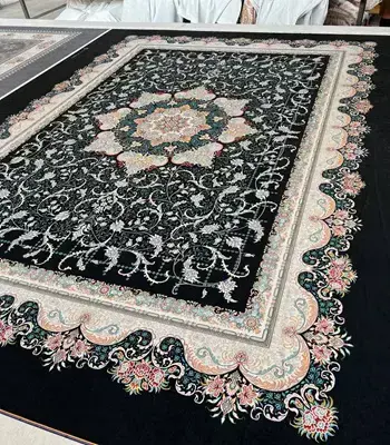 روفرشی کشدار مخمل شانل تراکم بالا (کاور فرش) کد A533 - 1