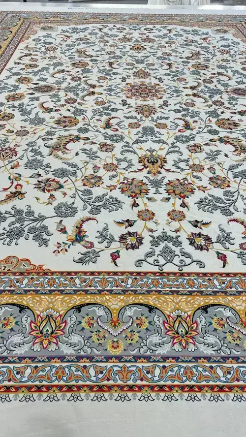 روفرشی کشدار مخمل شانل تراکم بالا (کاور فرش) کد A460 - 1
