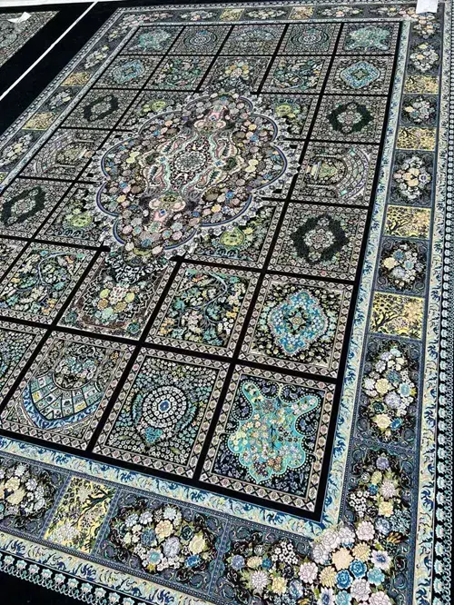 روفرشی کشدار مخمل شانل تراکم بالا (کاور فرش) کد A314 - 1
