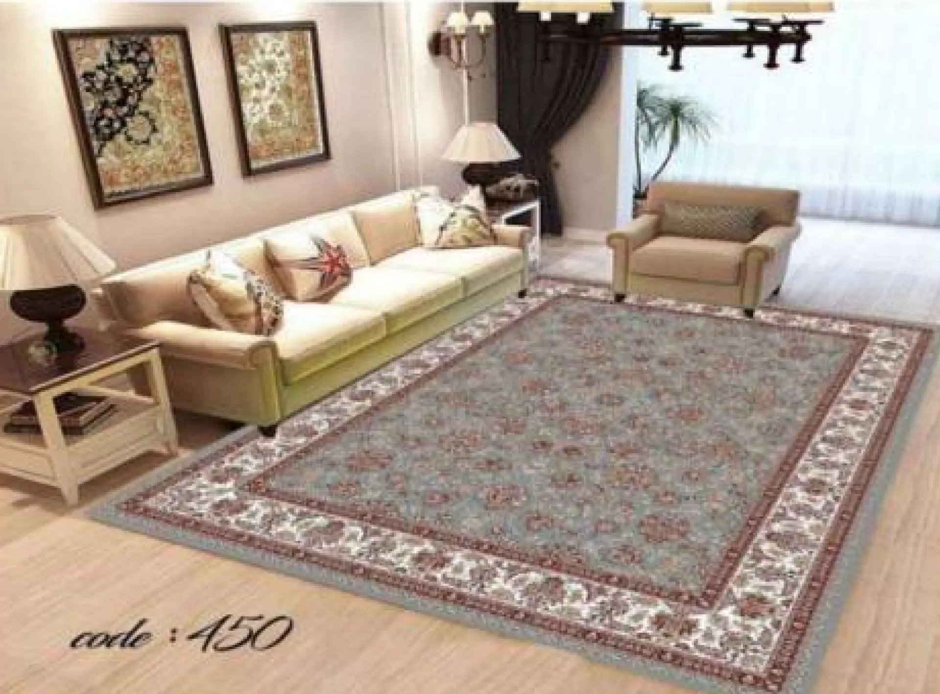 روفرشی کشدار مخمل شانل تراکم بالا (کاور فرش) کد A450 - 1