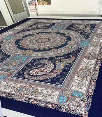 روفرشی کشدار مخمل شانل تراکم بالا (کاور فرش) کد A553 - 1