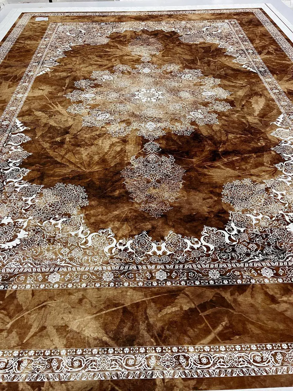 روفرشی کشدار مخمل شانل تراکم بالا (کاور فرش) کد A420 - 1