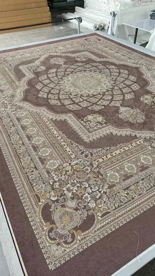 روفرشی کشدار مخمل شانل تراکم بالا (کاور فرش) کد A425 - 1