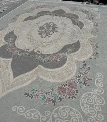روفرشی کشدار مخمل شانل تراکم بالا (کاور فرش) کد A464 - 1