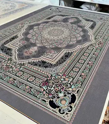روفرشی کشدار مخمل شانل تراکم بالا (کاور فرش) کد A542 - 1