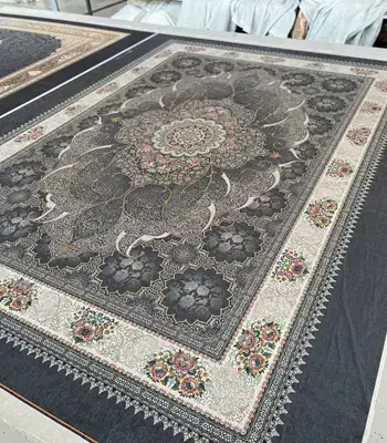 روفرشی کشدار مخمل شانل تراکم بالا (کاور فرش) کد A534 - 1