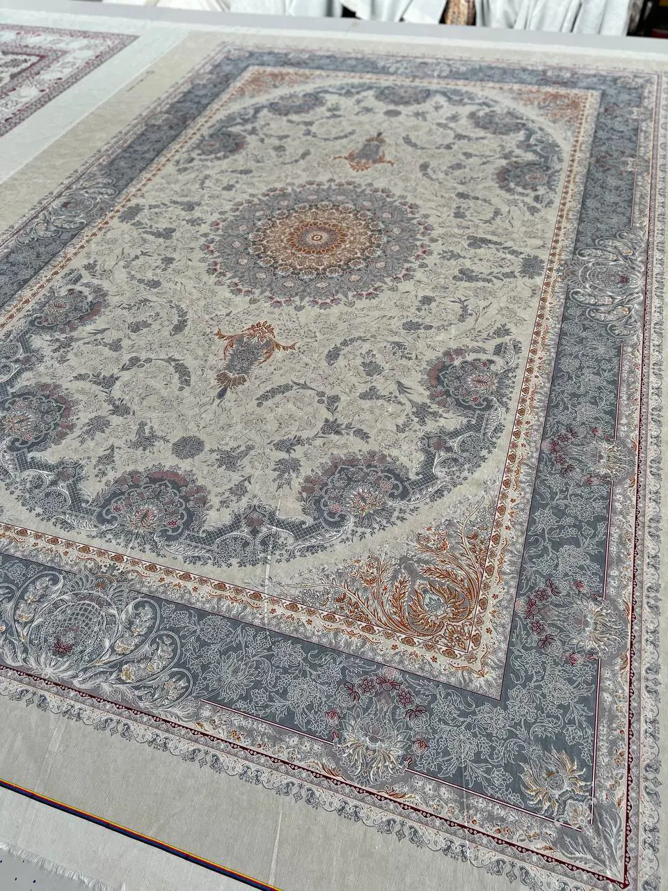 روفرشی کشدار مخمل شانل تراکم بالا (کاور فرش) کد A543 - 1