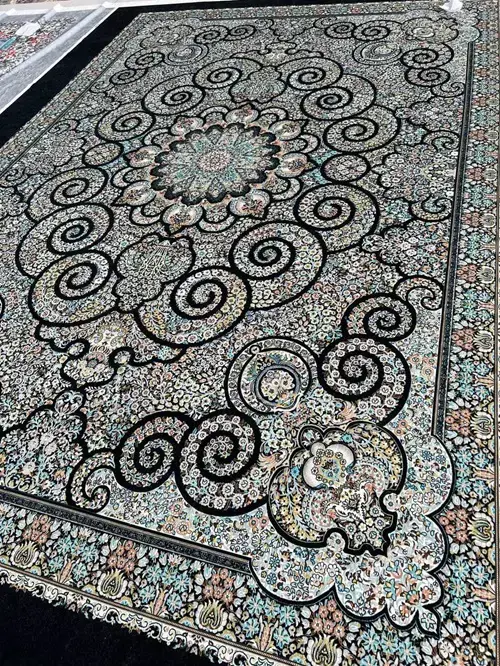 روفرشی کشدار مخمل شانل تراکم بالا (کاور فرش) کد A312 - 1