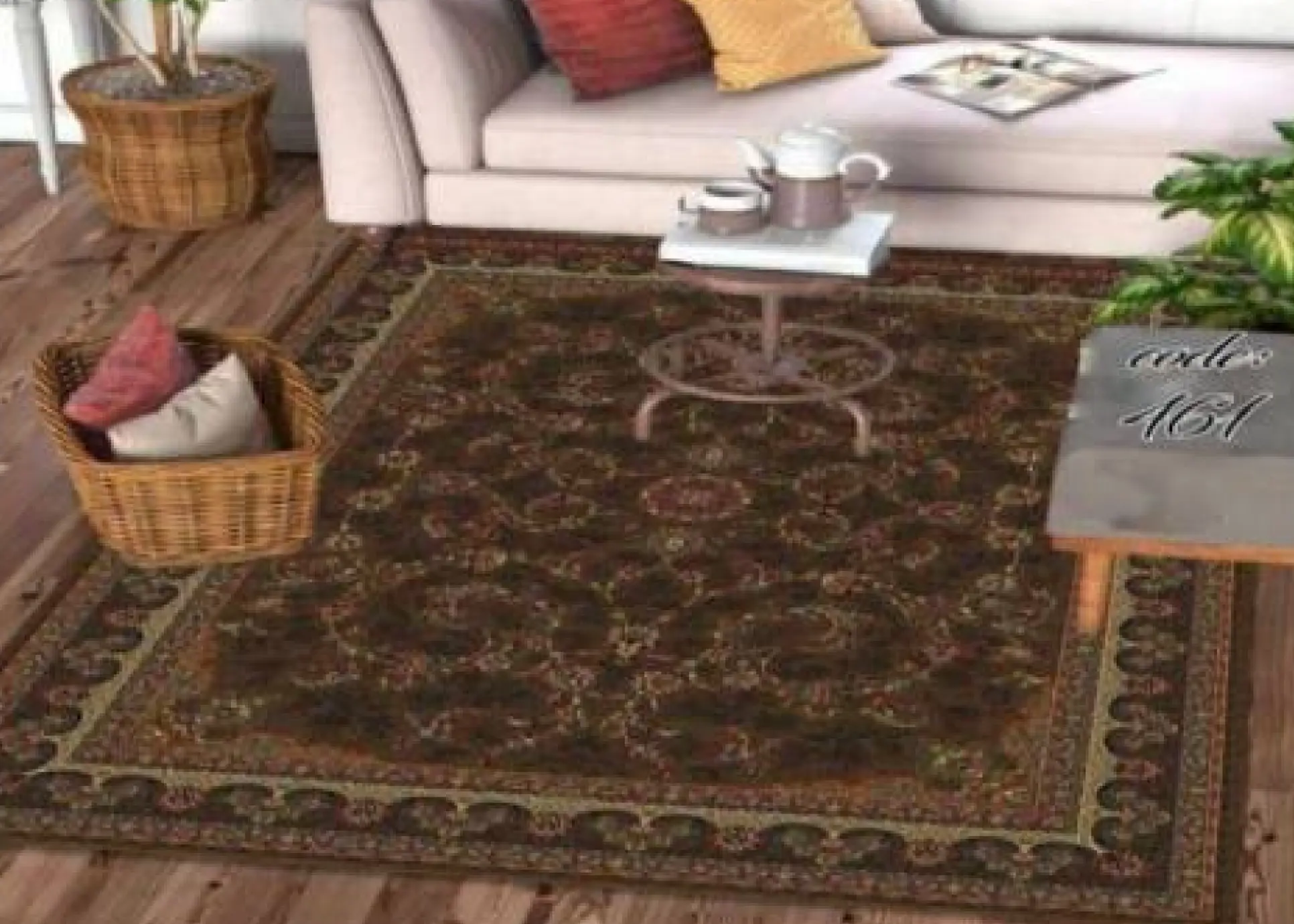 روفرشی کشدار مخمل شانل تراکم بالا (کاور فرش) کد A461 - 1