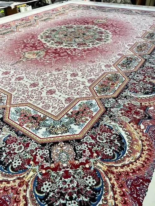 روفرشی کشدار مخمل شانل تراکم بالا (کاور فرش) کد A253 - 1