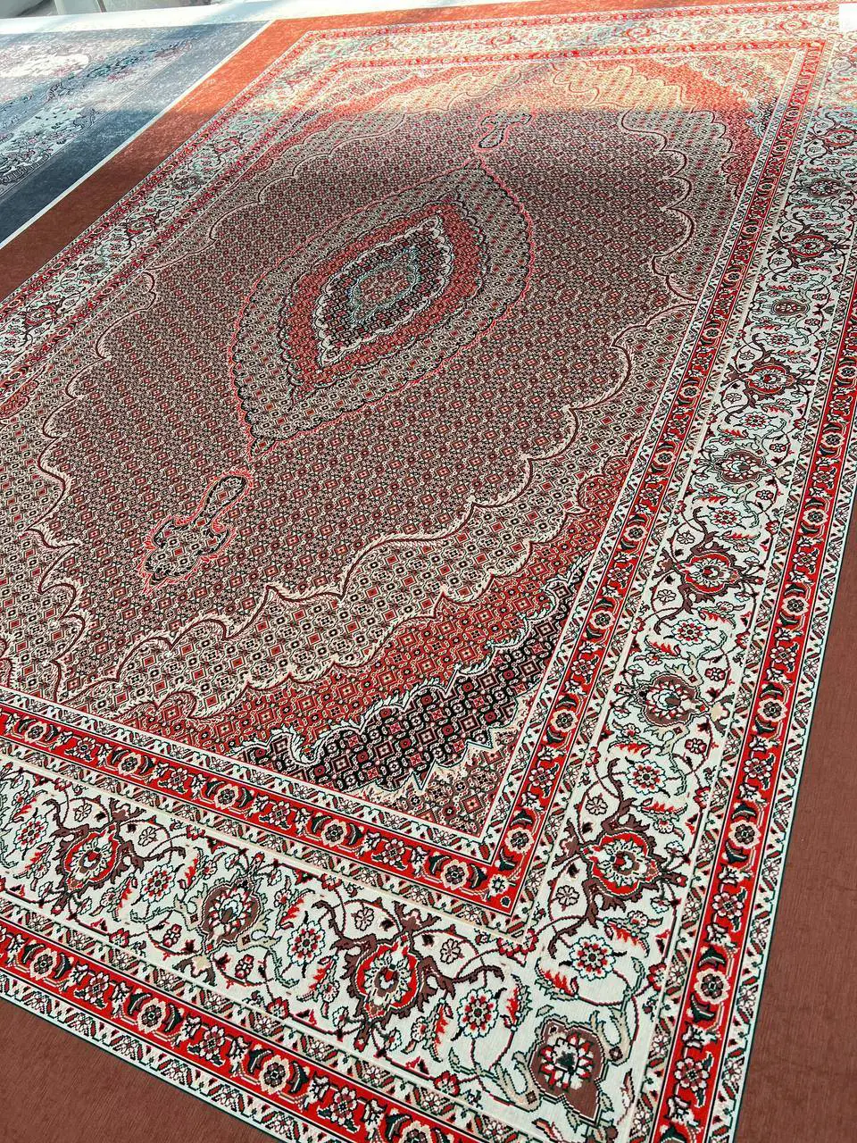 روفرشی کشدار مخمل شانل تراکم بالا (کاور فرش) کد A355 - 1