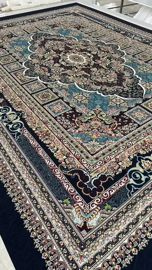 روفرشی کشدار مخمل شانل تراکم بالا (کاور فرش) کد A515 - 1