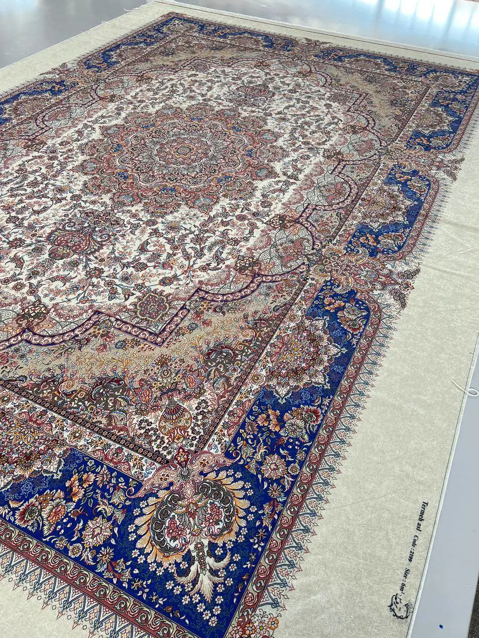 روفرشی کشدار مخمل شانل تراکم بالا (کاور فرش) کد A199 - 1
