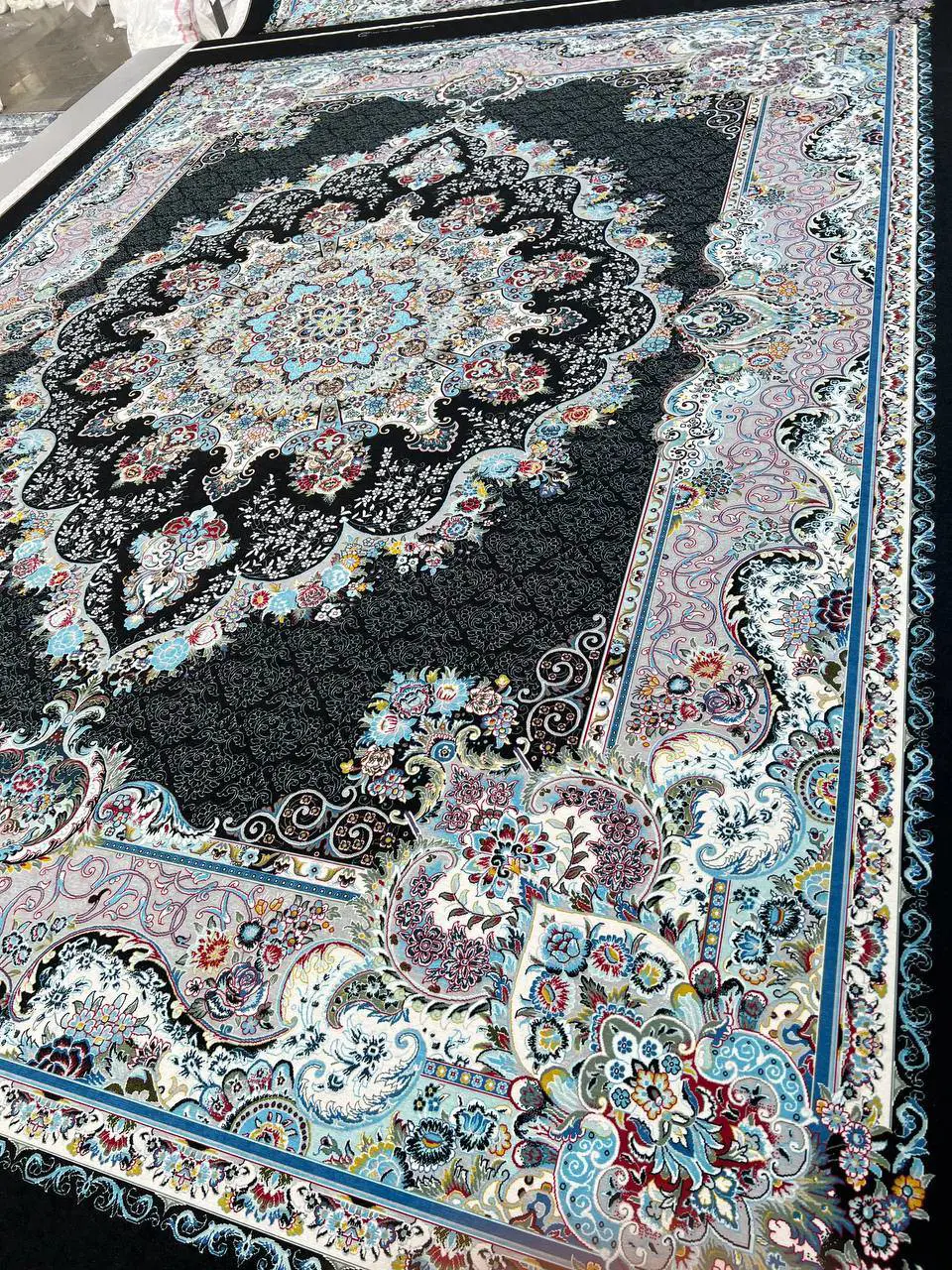 روفرشی کشدار مخمل شانل تراکم بالا (کاور فرش) کد A310 - 1