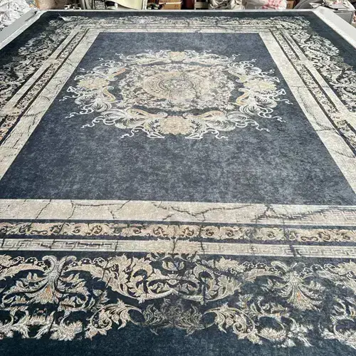 روفرشی کشدار مخمل شانل تراکم بالا (کاور فرش) کد A409 - 1