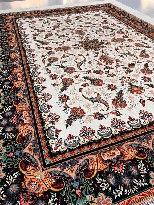 روفرشی کشدار مخمل شانل تراکم بالا (کاور فرش) کد A254 - 1