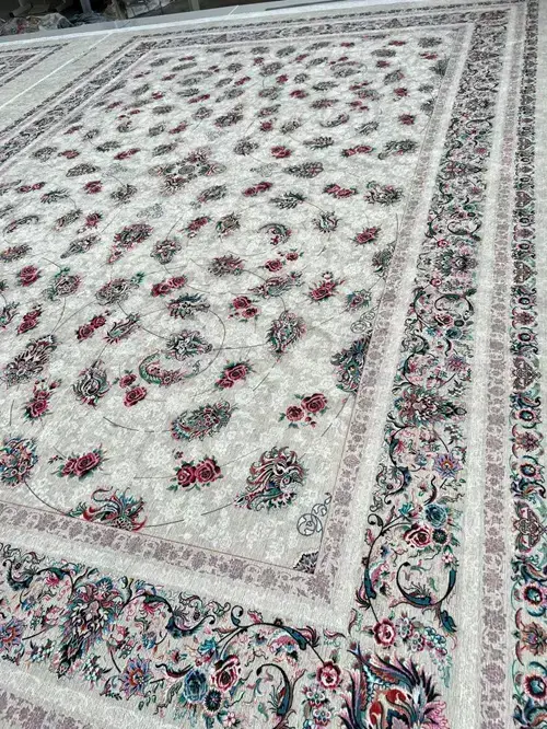 روفرشی کشدار مخمل شانل تراکم بالا (کاور فرش) کد A232 - 1