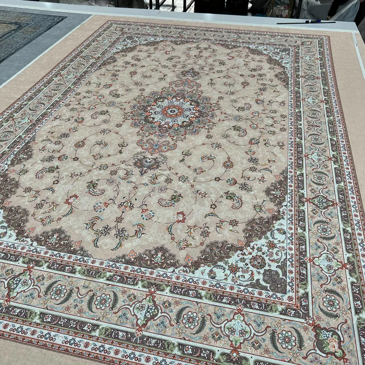 روفرشی کشدار مخمل شانل تراکم بالا (کاور فرش) کد A349 - 1