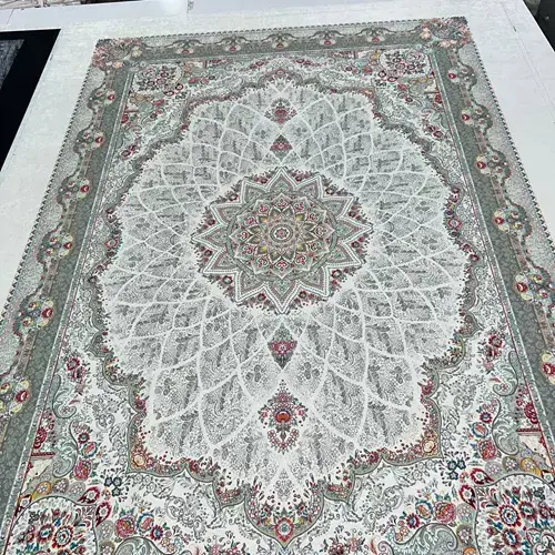 روفرشی کشدار مخمل شانل تراکم بالا (کاور فرش) کد A328 - 1
