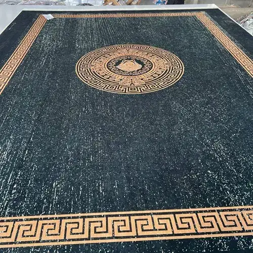 روفرشی کشدار مخمل شانل تراکم بالا (کاور فرش) کد A391 - 1