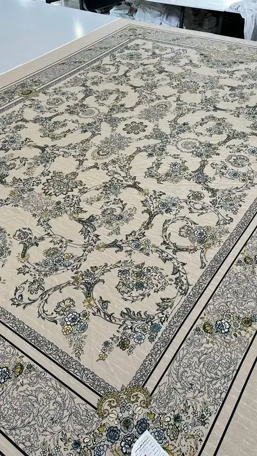 روفرشی کشدار مخمل شانل تراکم بالا (کاور فرش) کد A366 - 1