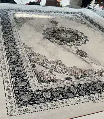 روفرشی کشدار مخمل شانل تراکم بالا (کاور فرش) کد A566 - 1