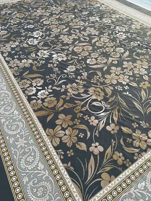 روفرشی کشدار مخمل شانل تراکم بالا (کاور فرش) کد A250 - 1