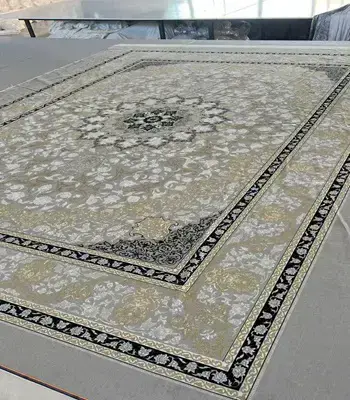 روفرشی کشدار مخمل شانل تراکم بالا (کاور فرش) کد A528 - 1