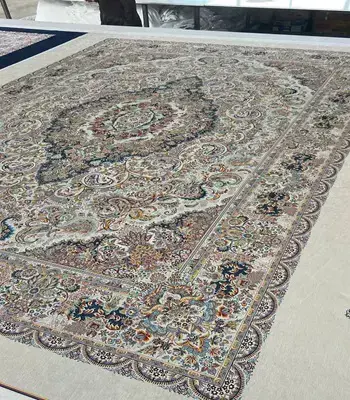 روفرشی کشدار مخمل شانل تراکم بالا (کاور فرش) کد A557 - 1